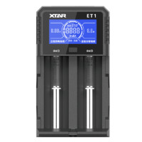 XTAR ET1 锂电池充电器 黑色 2槽