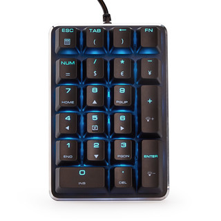 Magicforce 魔蛋 Smart 21键 有线机械键盘 黑色 国产茶轴 单光