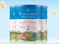 BELLAMY'S 贝拉米 有机婴幼儿配方奶粉2段 900g*3罐 罐底溯源