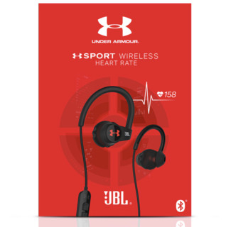 JBL 杰宝 UA HEARTRATE 入耳式挂耳式颈挂式蓝牙耳机 黑色