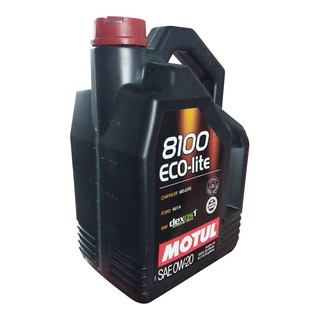 摩特（MOTUL）8100 ECO-LITE全合成汽机油润滑油 0W-20 SN级 5L 养车保养