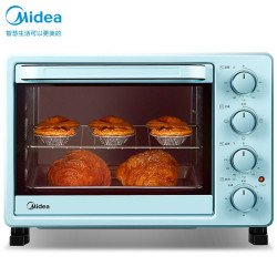Midea 美的 PT2531 家用多功能电烤箱 25升 机械式操控 上下独立控温 专业烘焙易操作烘烤蛋糕面包