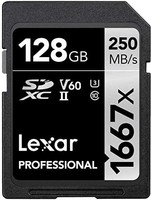 Lexar 雷克沙 1667x  v60 128GB SDXC UHS-II卡