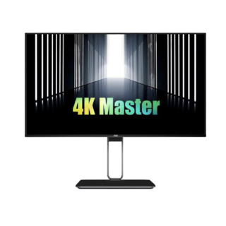 AOC 冠捷 电脑显示器 27英寸4K 65Wtype-c接口 HDR400 AH-IPS广视角硬屏109% sRGB 专业设计办公旋转升降支架U27U2