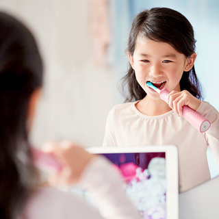 PHILIPS 飞利浦 Sonicare for Kids儿童护齿系列 HX6352/43 儿童电动牙刷 粉色 蓝牙款