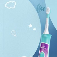 PHILIPS 飞利浦 Sonicare for Kids儿童护齿系列 HX6322/04 儿童电动牙刷 蓝色 蓝牙款