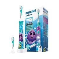 PLUS会员：PHILIPS 飞利浦 Sonicare for Kids儿童护齿系列 HX6322/04 儿童电动牙刷 蓝色 蓝牙款