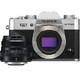 PLUS会员：FUJIFILM 富士 X-T30 APS-C画幅 微单相机 银色 （35mm-F2定焦镜头）