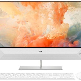 HP 惠普 星24 23.8英寸 商用一体机 白色 (酷睿i5-8400T、GTX 1050 4G、8GB、128GB SSD+1TB HDD、1920*1080、IPS、60Hz)