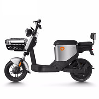 Yadea 雅迪 欧逸Li 电动自行车 TDT2345Z 48V20Ah锂电池 科技银 篮筐靠背版