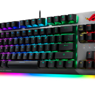 ROG 玩家国度 游侠 TKL 84键 有线机械键盘 黑色 Cherry青轴 RGB