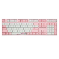 VARMILO 阿米洛 MA108 桜 108键 有线静电容键盘 粉白 阿米洛静电容V2雏菊黄轴 单光