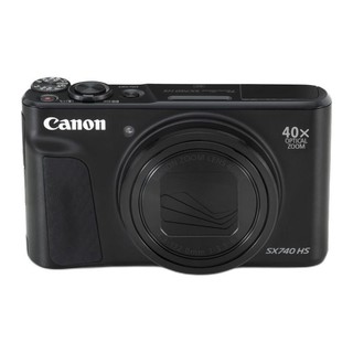 Canon 佳能 sx740hs相机 高清旅游家用美颜数码卡片相机  PowerShot SX740 HS 黑色