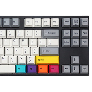 VARMILO 阿米洛 VA87M CMYK 87键 有线机械键盘 灰白黑 Cherry茶轴 单光