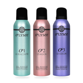 Olysee 法国沐浴泡沫啫喱3X200ml套装礼盒持久留香浓缩啫喱  600ml