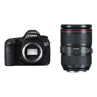 Canon 佳能 EOS 5DSR 全画幅 数码单反相机 黑色 EF 24-105mm F4.0 IS II USM 变焦镜头 单镜头套机