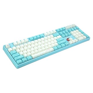 VARMILO 阿米洛 VA108M 比熊 108键 有线机械键盘 青白色 Cherry红轴 单光