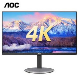 AOC 冠捷 U27V4 27英寸显示器（3840×2160、60Hz、126%sRGB）