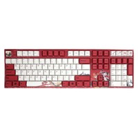 VARMILO 阿米洛 MA108 锦鲤娘 108键 有线静电容键盘 红色 阿米洛静电容V2雏菊黄轴 单光