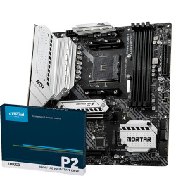 MSI 微星 英睿达1TB SSD固态硬盘+微星B550M MORTAR WIFI迫击炮电脑主板 固态硬盘主板套装+散热器或其他凑单品