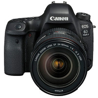 Canon 佳能 EOS 6D Mark II 全画幅 数码单反相机 黑色 EF 24-105mm F4.0 IS II USM 变焦镜头 单镜头套机
