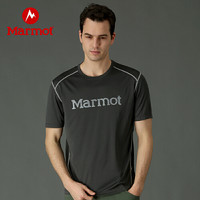Marmot 土拨鼠 N54301 男士短袖速干T恤