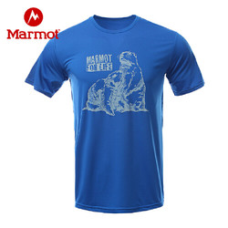 Marmot 土拨鼠 H44251 男士速干短袖T恤