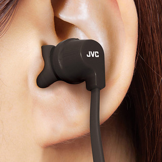 JVC 杰伟世 HA-FX27BT 入耳式颈挂式蓝牙耳机 黑色