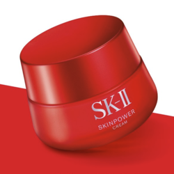 SK-II 2件装|新版 SK-II Skin Power大红瓶面霜（滋润型）精华霜高保湿80克