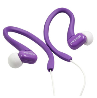 KOSS 高斯 KSC32 入耳式挂耳式动圈有线耳机 紫色 3.5mm
