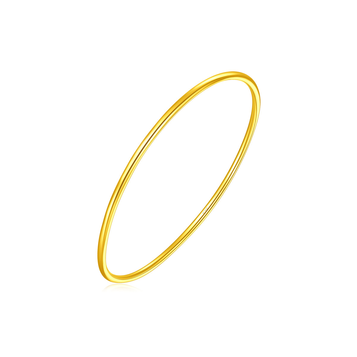 chow tai fook 周大福 eof413 素圈闭口黄金手镯