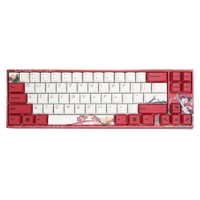 VARMILO 阿米洛 MIYA68C 锦鲤娘 87键 有线静电容键盘 红色