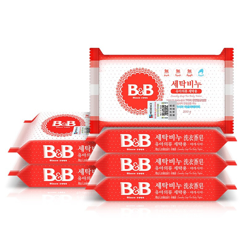 88VIP：B&B 保宁 韩国进口保宁洗衣皂200g*4块