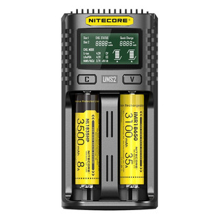 NITECORE 奈特科尔 UMS2 电池快速充电器 双槽 黑色