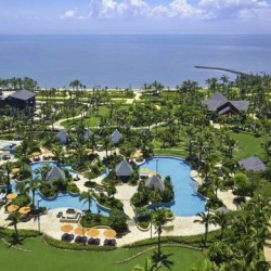 海口香格里拉大酒店 豪华阁海景房2晚(含2大2小早餐+双人自助晚餐+行政礼遇)