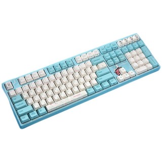 VARMILO 阿米洛 VD108M 比熊 108键 双模机械键盘 蓝白 Cherry红轴 无光