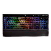PLUS会员：美商海盗船 K57 RGB WIRELESS 104键 多模无线薄膜键盘 黑色 RGB