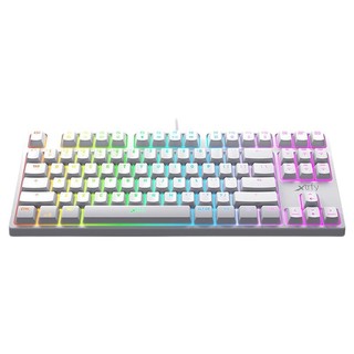 Xtrfy K4 87键 有线机械键盘 白色 凯华SMD红轴 RGB