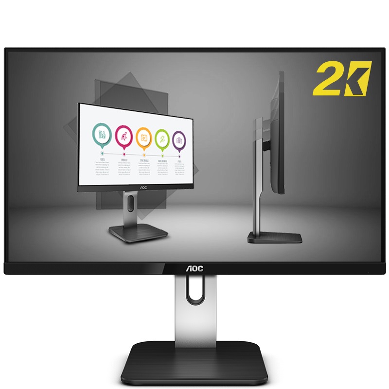 AOC 冠捷 Q27P1U 27英寸 IPS 显示器(2560×1440、60Hz、89%NTSC)