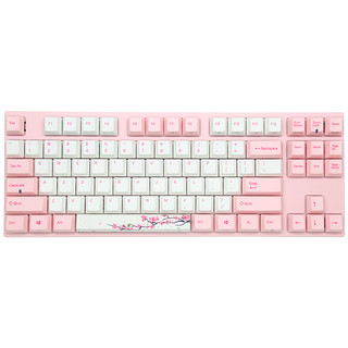 VARMILO 阿米洛 VA87M 桜 87键 有线机械键盘 粉白色 Cherry茶轴 无光