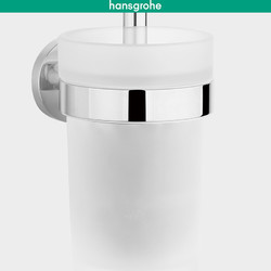 Hansgrohe 汉斯格雅 罗格斯系列 磨砂玻璃浴室马桶刷架