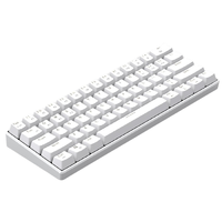 ROYAL KLUDGE RK61 61键 2.4G蓝牙 多模无线机械键盘 白色 RK红轴 RGB