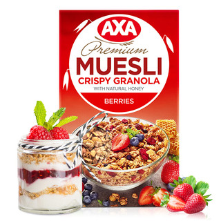 AXA 瑞典（AXA）进口水果麦片即食早餐冲饮谷物 浆果什锦燕麦片270g