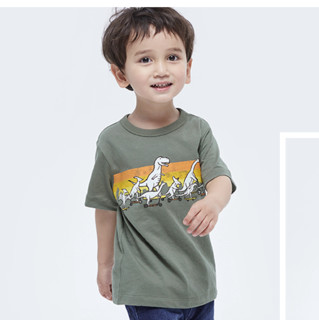 Gap 盖璞 布莱纳小熊系列 681413 男童短袖T恤 绿色 105cm