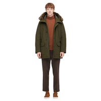 UNIQLO 优衣库 男士连帽羽绒服 429293 深绿色 S