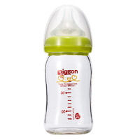 Pigeon 贝亲 母乳实感 耐热玻璃奶瓶 绿色 160ml