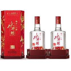 swellfun 水井坊 臻酿八号 禧庆版 52度 浓香型白酒 500ml*2 双支装