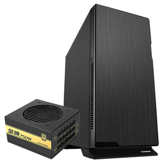SAMA 先马 机箱电源套装 黑洞 黑色 静音电脑主机箱 金牌750W电源 额定功率750W 80PLUS金牌认证/三年质保