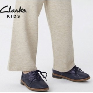 Clarks 其乐 系带英伦女童小皮鞋