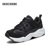 SKECHERS 斯凯奇 Skechers斯凯奇官方老爹鞋女子厚底熊猫鞋 时尚运动休闲鞋 66666222  37